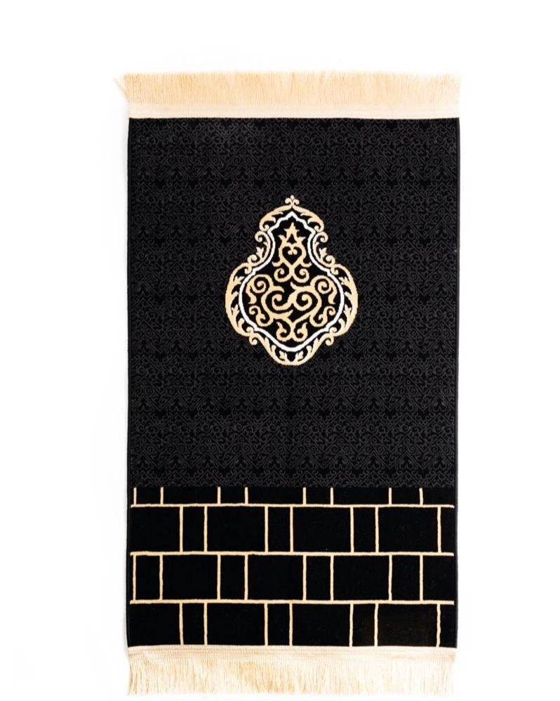 Kiswa Gebetsteppich Misk Collection– Schwarz (Kaaba-Design)